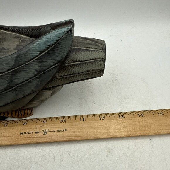 Hand Carved Wood Sculpture - Mandarin Duck Lite Size Hand Painted - Picture 14 of 15